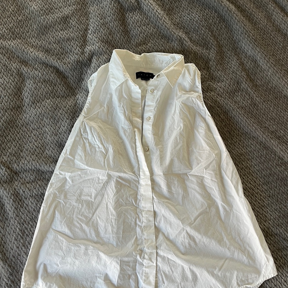 Hatch White Button Down Shirt